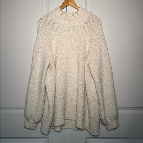 aerie Sweaters - Aerie Oversized White Mock Turtleneck Sweater